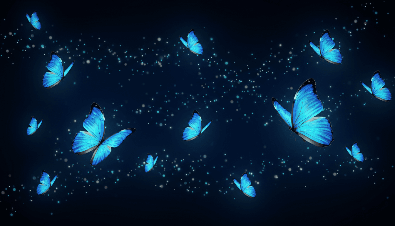 Morpho butterfly chrysalis